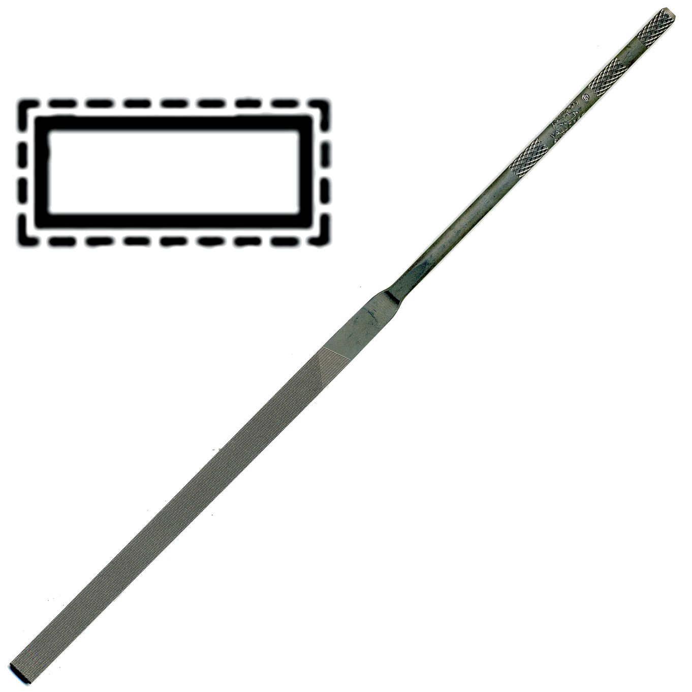 SWISS 18CM NEEDLE FILE PILLAR CUT 2 - TF1852