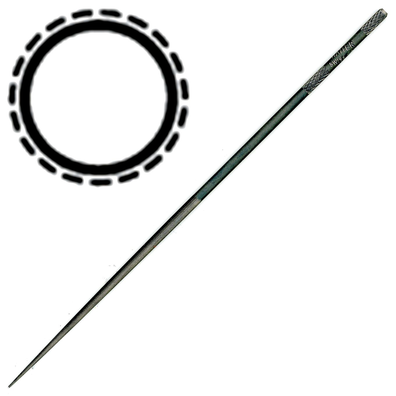 Needle File - 14/16CM SWISS ROUND CUT 2 - TF822