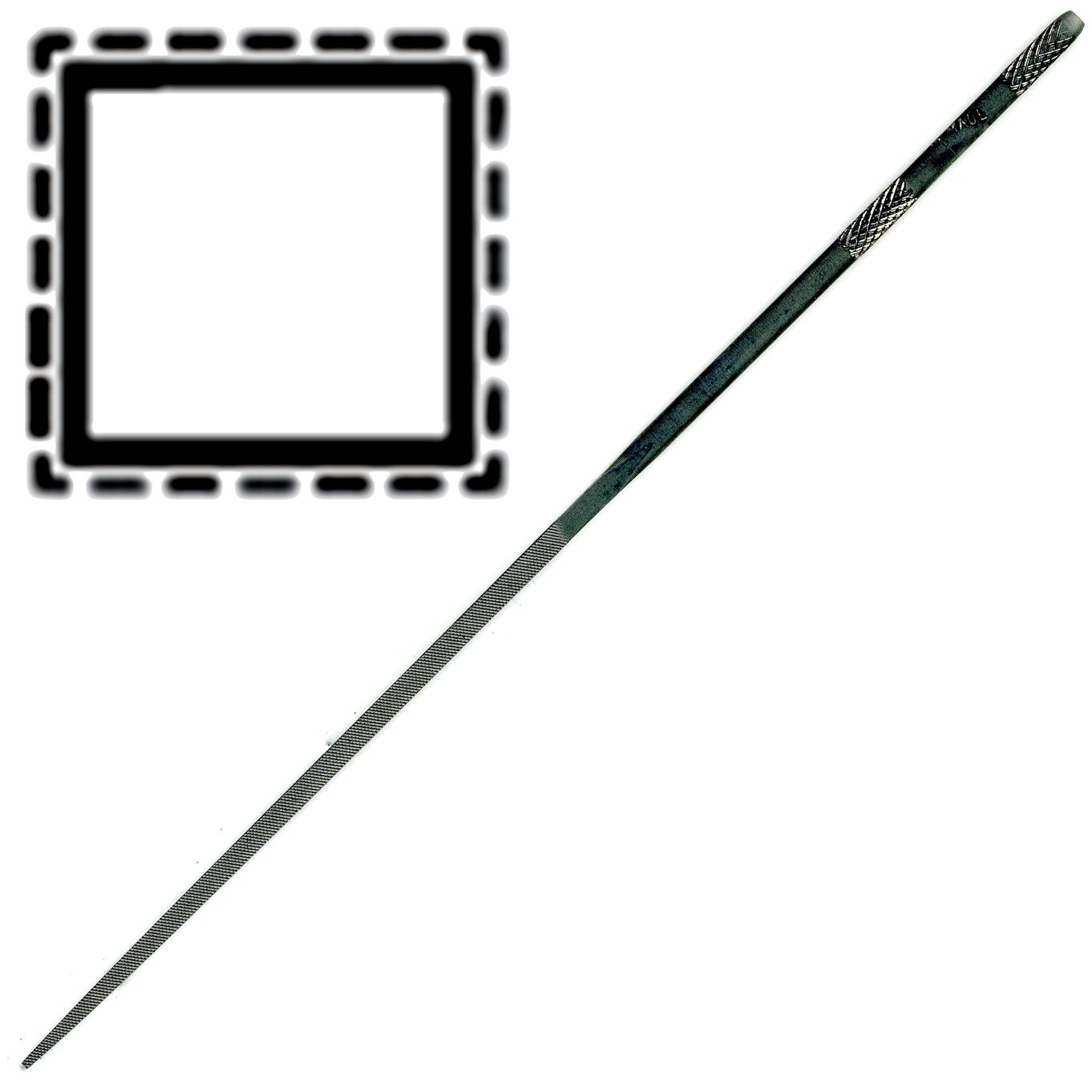 Needle File - 16CM SWISS SQUARE CUT 4 - TF864