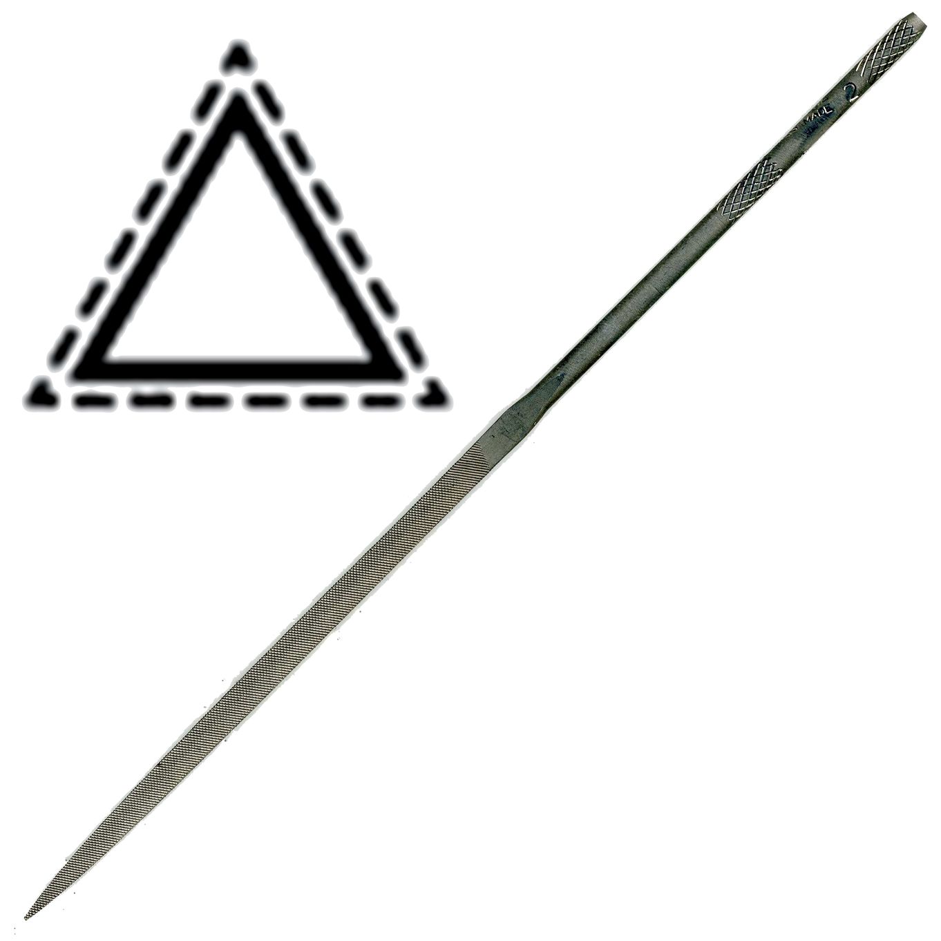 Needle File - 16CM SWISS THREE SQUARE CUT 2 - TF812