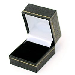 Ring Box (Case) Black 47mm x 53mm x 40mm - SP817