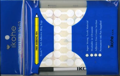 Jewellery Tags Sharkskin White (Pack Of 1000) - HL334