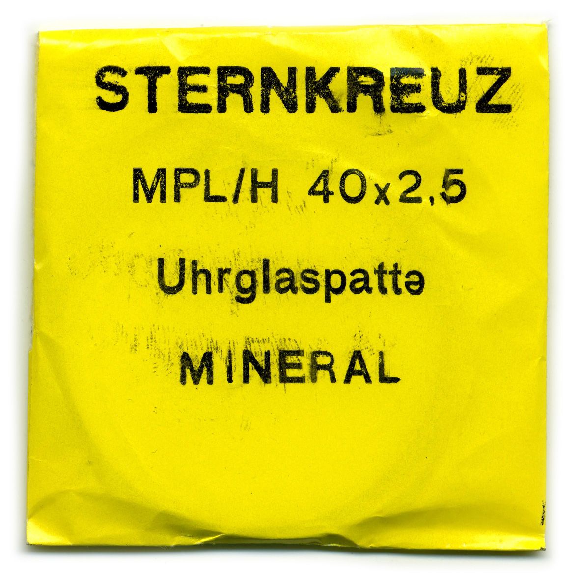 Sternkreuz MPL/H Ø40mm Mineral Glass Blank 2.50mm Thick - MG3047