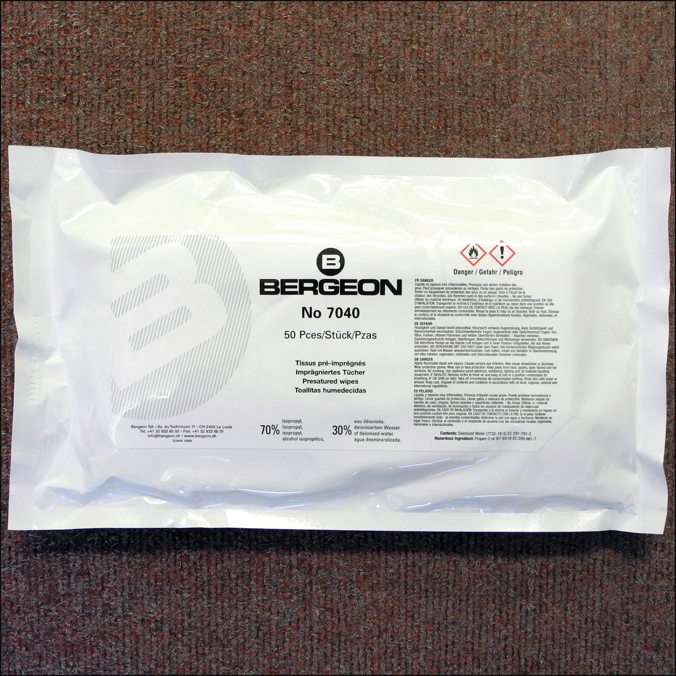 Polypropylene Wipes Bergeon 7040 - HP7040