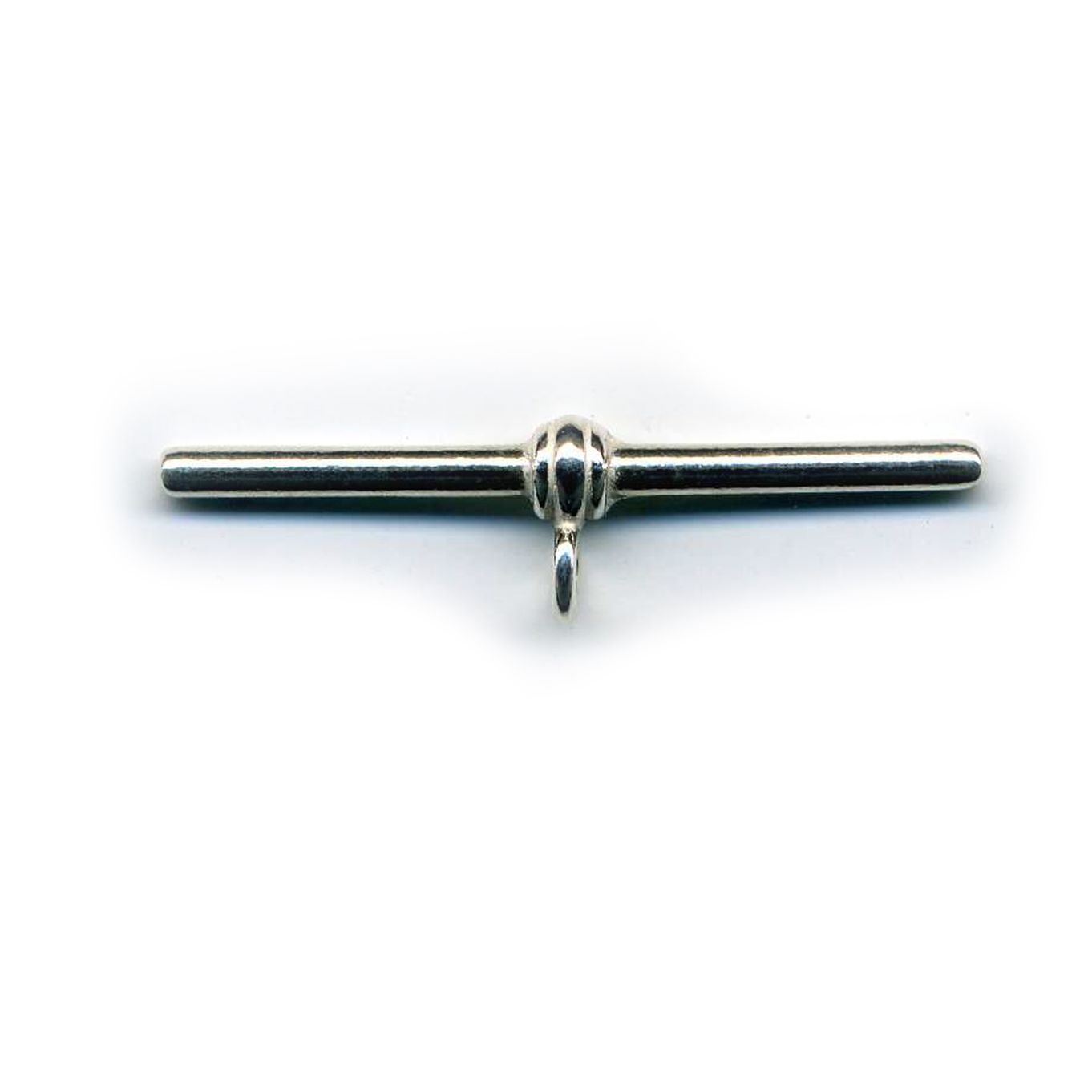 New Solid Sterling Silver T Bar 28mm x 1.9mm 1.00gm for Albert Chains - FA315