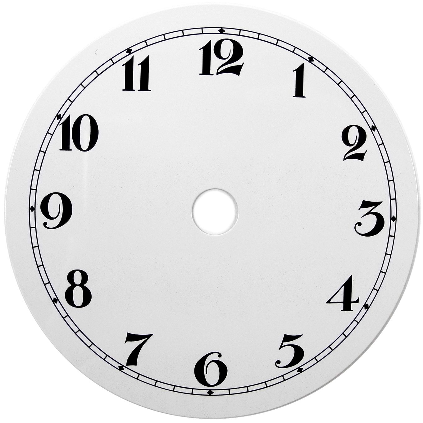 NEW White Replacement Clock Dial 4 inches 100mm Arabic Figures Clocks ...