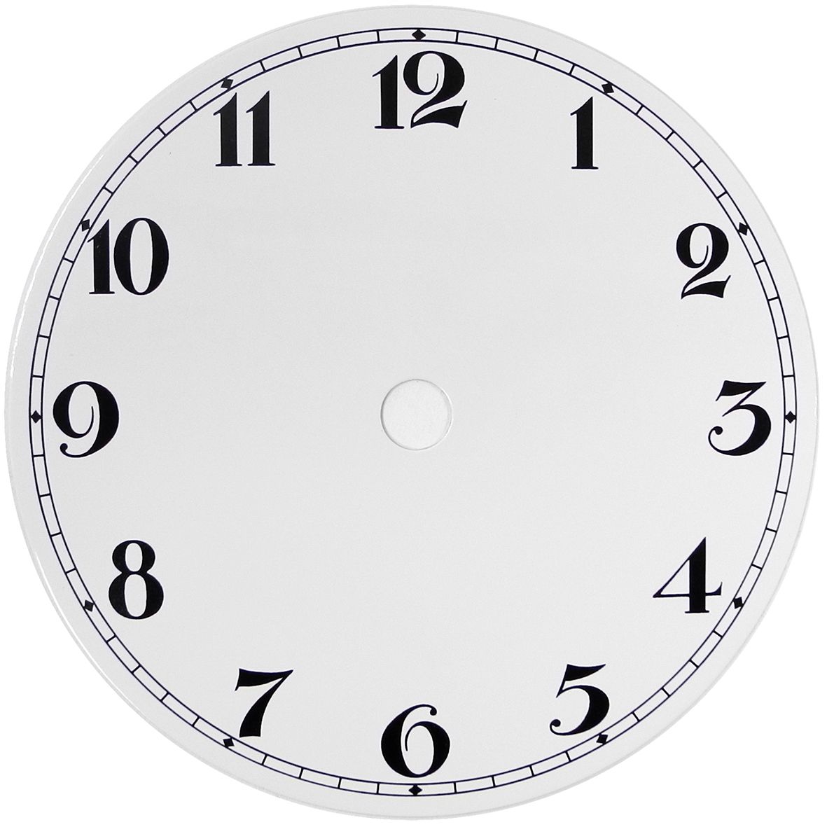 NEW White Replacement Clock Dial 5 inches 127mm Arabic Figures Clocks ...