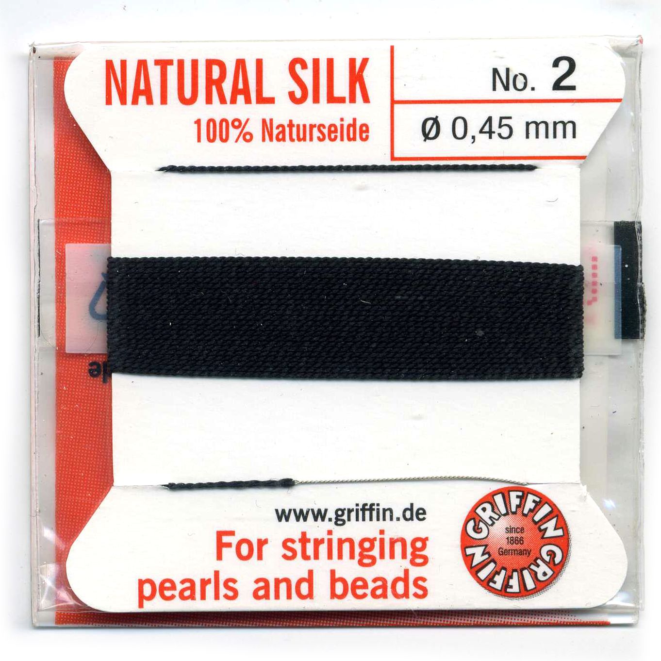 Griffin Black Silk Thread 0.45mm - FT532