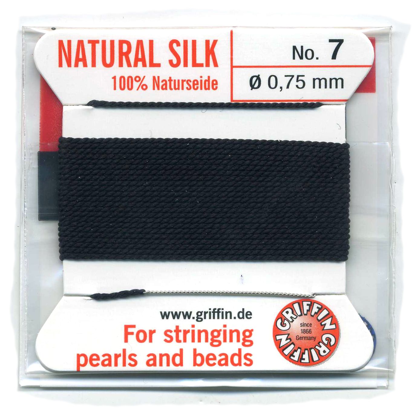 Griffin Black Silk Thread 0.75mm - FT537