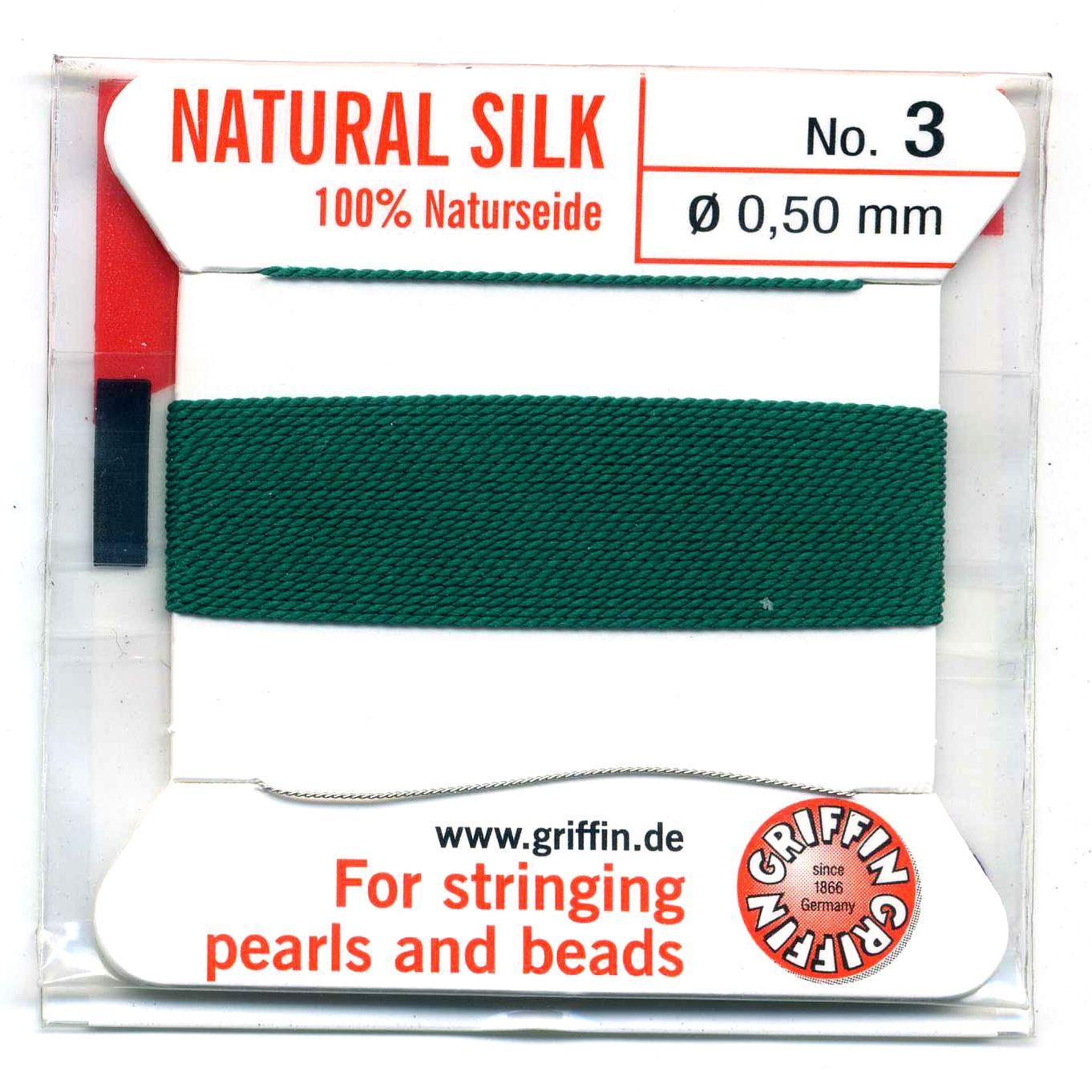 Griffin Dark Green Silk Thread 3 0.50mm - FT643