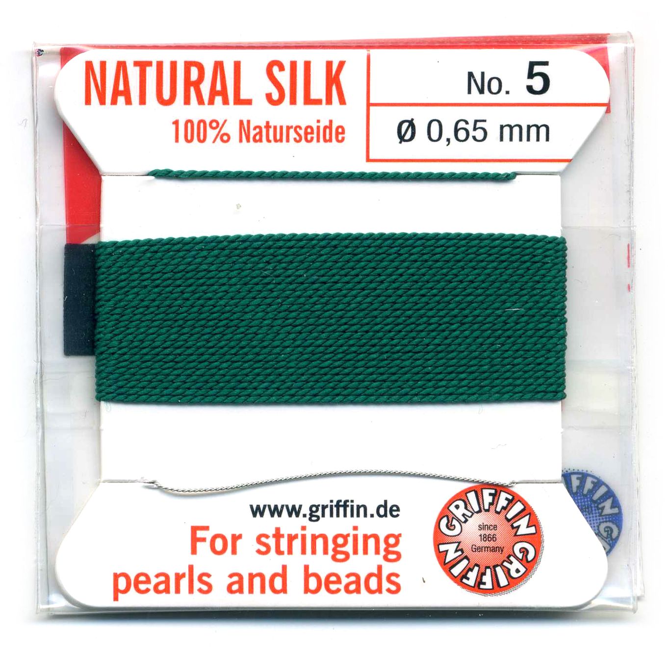 Dark Green Silk Thread 0.65mm - FT645