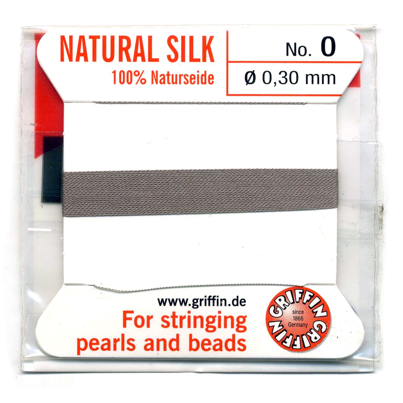 Griffin Silver Grey Silk Thread 0.30mm - FT660