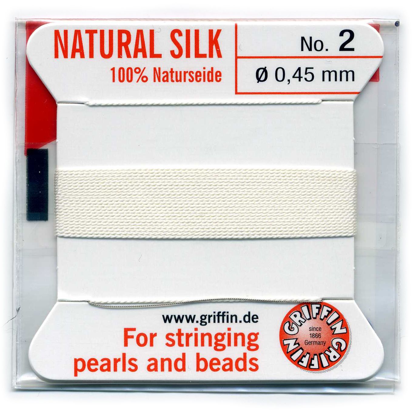 Griffin White Silk Thread 0.45mm - FT522