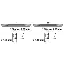 Watch Spring Bar Plier Standard Fork Ø1.65mm / Ø1.30mm Thickness 0.33mm Bergeon 6825-F For HP6825 / HP6825-PF - HP6825-F