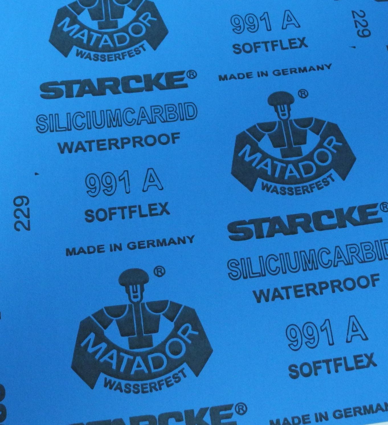 Matador Waterproof Sanding Paper 16 Sheet Assortment 10.0416