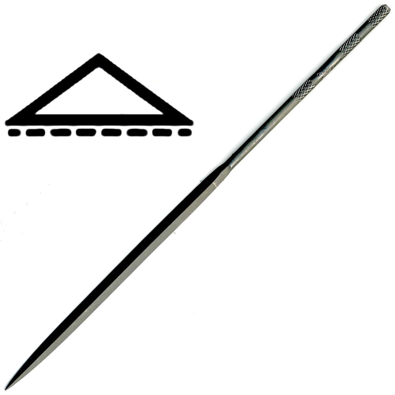 SWISS 20CM NEEDLE FILE BARRETTE (SAFETY BACK) CUT 4 - TF1894