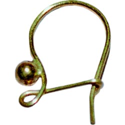 Bead & Hook Safety 9ct Yellow, 1 Pair - FE21