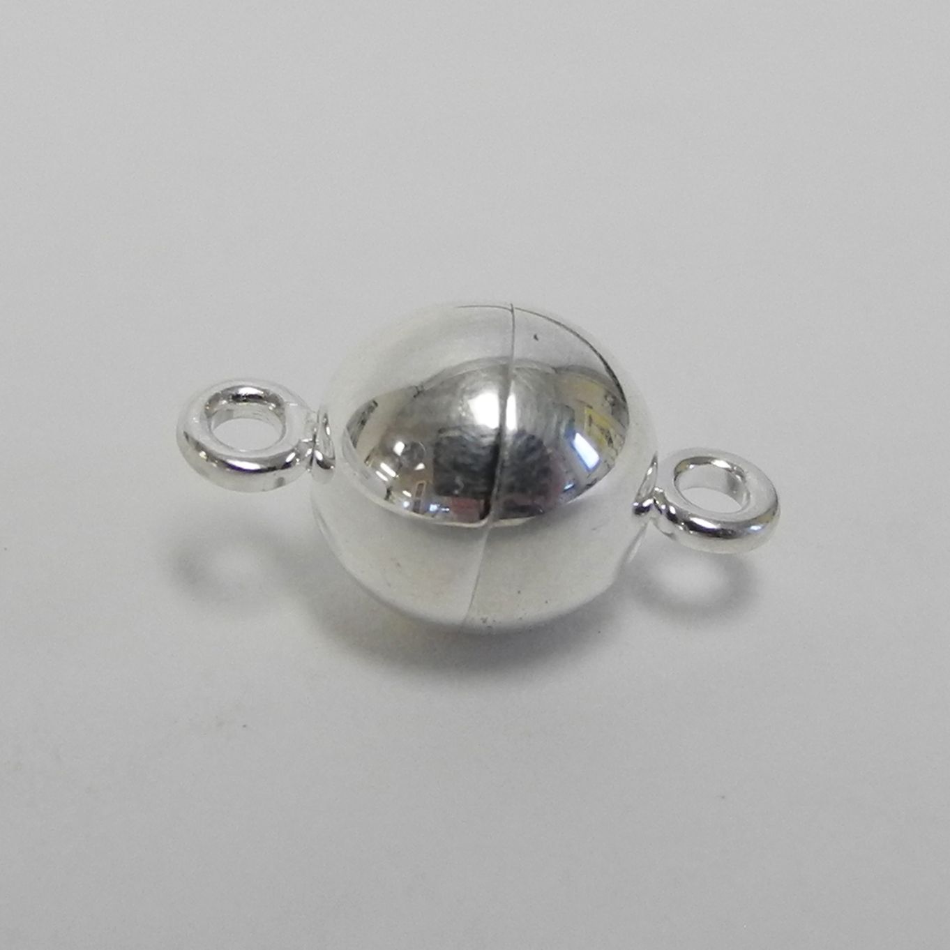 Magnetic Round Ball Silver Clasp 925 Strong 8mm - FC4461
