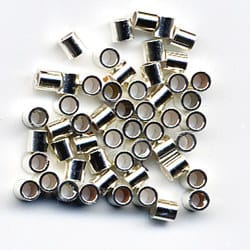  The Beadsmith Tube Crimp Beads, Assorted Sizes, Silver Color,  Uniform Cylindrical Shape, No Sharp Edges, Designed to Secure The Ends of  Jewelry Stringing Wires and Cables