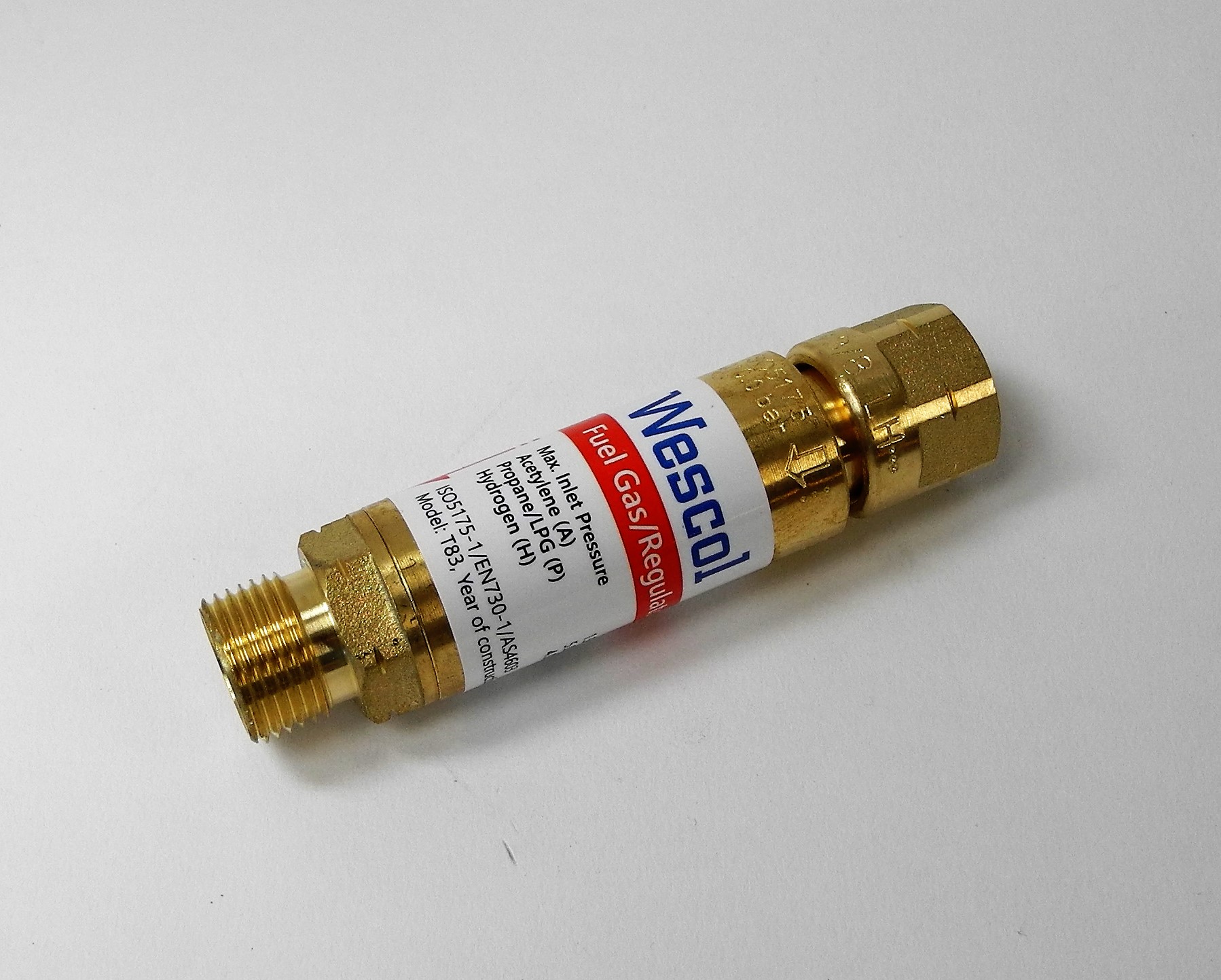 Flashback Arrestor, Oxygen TB430